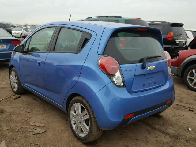 KL8CD6S90EC592272 - 2014 CHEVROLET SPARK 1LT BLUE photo 3