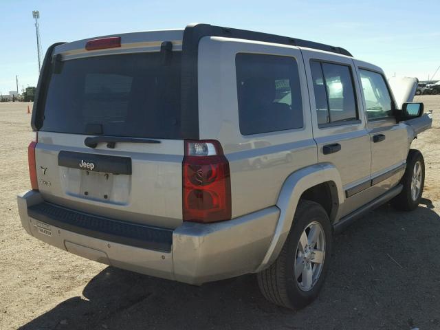 1J8HG48KX6C366320 - 2006 JEEP COMMANDER BEIGE photo 4