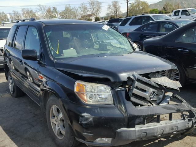 5FNYF28447B003628 - 2007 HONDA PILOT EX BLACK photo 1