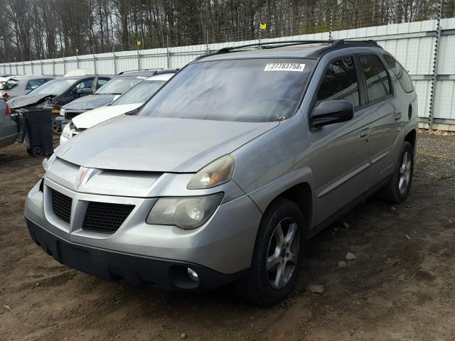 3G7DA03E74S552985 - 2004 PONTIAC AZTEK GRAY photo 2