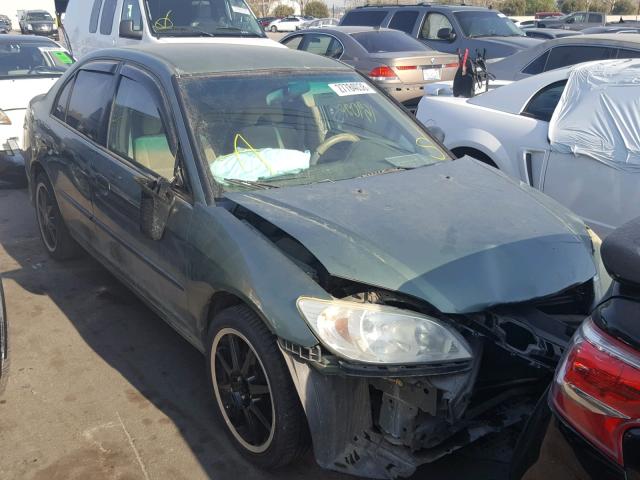 2HGES16384H606530 - 2004 HONDA CIVIC DX V TEAL photo 1