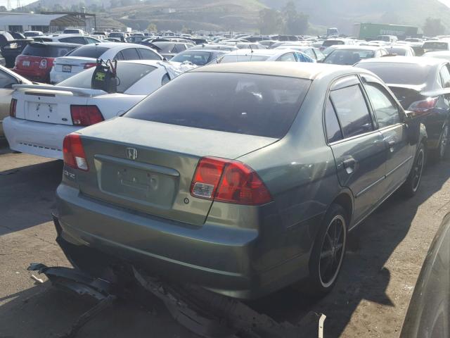 2HGES16384H606530 - 2004 HONDA CIVIC DX V TEAL photo 4