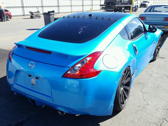 JN1AZ4EH5BM555377 - 2011 NISSAN 370Z BASE BLUE photo 4