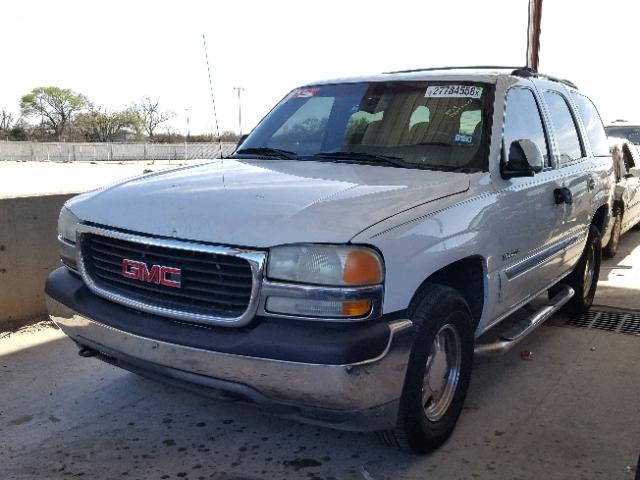 1GKEC13V82R160737 - 2002 GMC YUKON WHITE photo 2