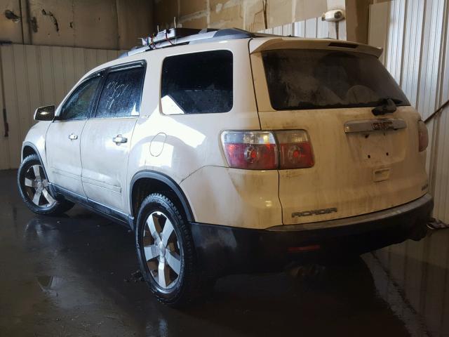 1GKKVRED9CJ244341 - 2012 GMC ACADIA SLT WHITE photo 3