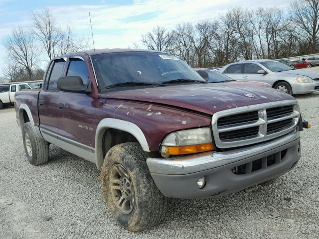 1B7GG2AN71S180860 - 2001 DODGE DAKOTA QUA BURGUNDY photo 1