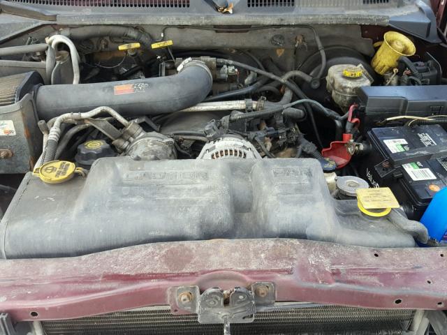 1B7GG2AN71S180860 - 2001 DODGE DAKOTA QUA BURGUNDY photo 7