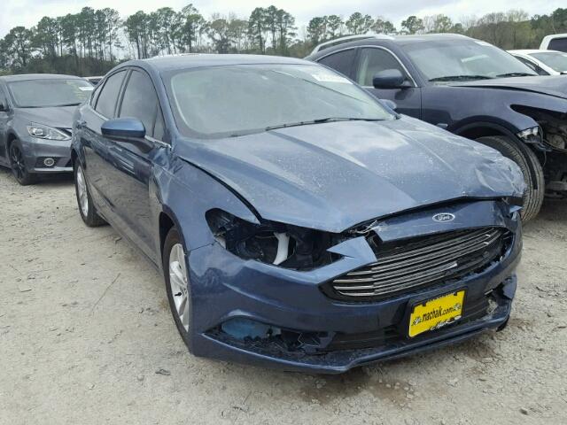 3FA6P0H77JR129514 - 2018 FORD FUSION SE BLUE photo 1