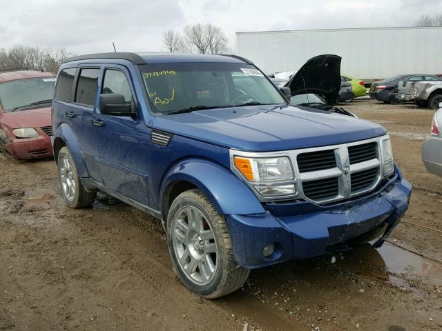 1D4PT2GK7AW152271 - 2010 DODGE NITRO SE BLUE photo 1