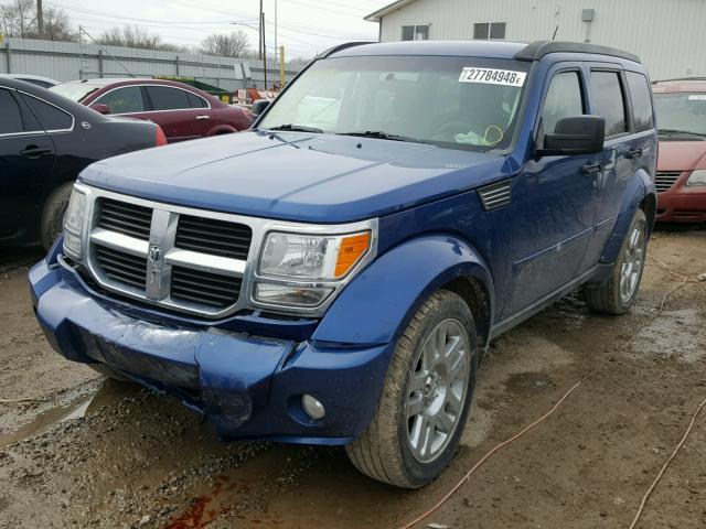 1D4PT2GK7AW152271 - 2010 DODGE NITRO SE BLUE photo 2