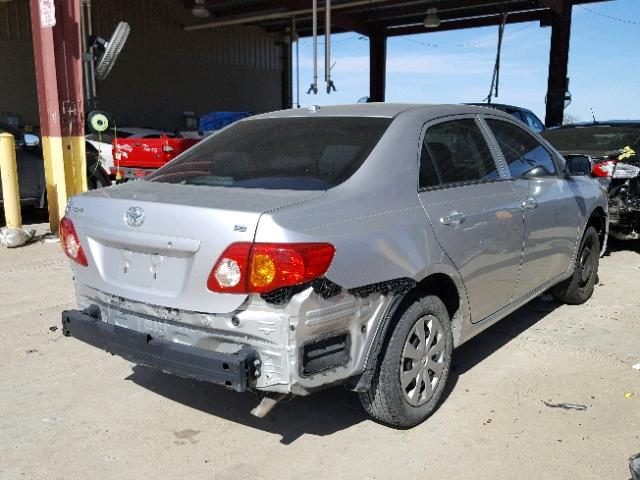 JTDBL40E49J037627 - 2009 TOYOTA COROLLA BA SILVER photo 4