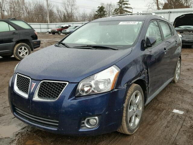 5Y2SM67089Z456732 - 2009 PONTIAC VIBE BLUE photo 2