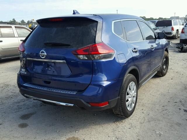 5N1AT2MT8HC784557 - 2017 NISSAN ROGUE S BLUE photo 4