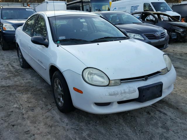 1B3ES46C6YD607552 - 2000 DODGE NEON BASE WHITE photo 1