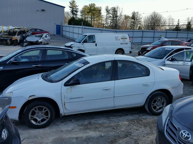 1B3ES46C6YD607552 - 2000 DODGE NEON BASE WHITE photo 9