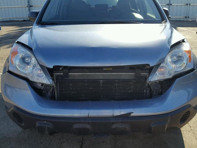 JHLRE38327C035126 - 2007 HONDA CR-V LX BLUE photo 9