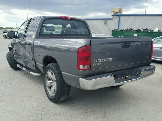 1D7HA18D64S678569 - 2004 DODGE RAM 1500 S GRAY photo 3