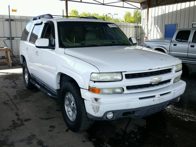 1GNEK13Z82R142294 - 2002 CHEVROLET TAHOE K150 WHITE photo 1