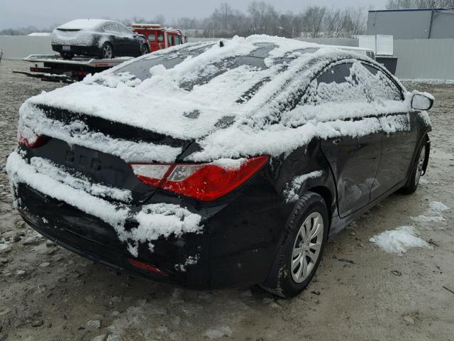 5NPEB4AC1BH276077 - 2011 HYUNDAI SONATA GLS BLACK photo 4