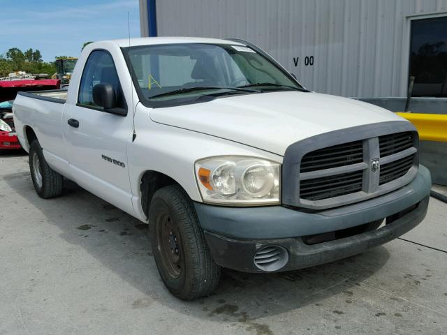 1D7HA16K37J629146 - 2007 DODGE RAM 1500 S WHITE photo 1