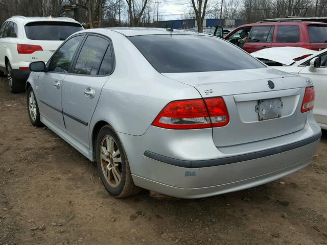 YS3FD49Y371016303 - 2007 SAAB 9-3 2.0T SILVER photo 3