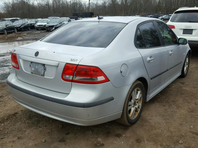 YS3FD49Y371016303 - 2007 SAAB 9-3 2.0T SILVER photo 4