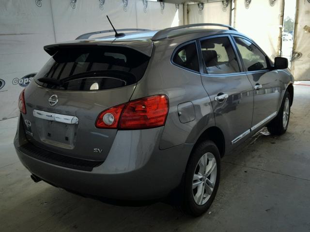 JN8AS5MT2CW603070 - 2012 NISSAN ROGUE S GRAY photo 4