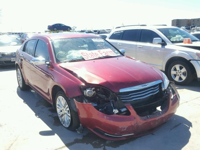 1C3BC2FG1BN594396 - 2011 CHRYSLER 200 LIMITE RED photo 1