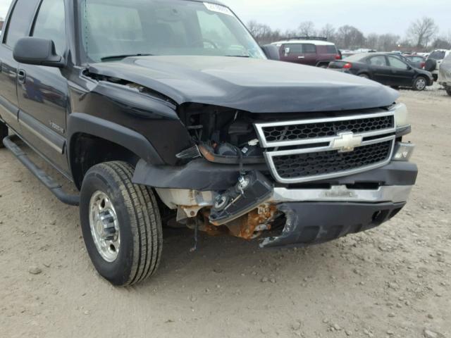 1GCHK23UX6F114567 - 2006 CHEVROLET SILVERADO BLACK photo 9