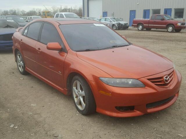 1YVFP84DX45N57888 - 2004 MAZDA 6 S ORANGE photo 1