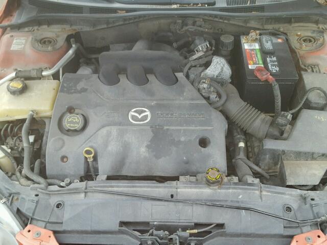 1YVFP84DX45N57888 - 2004 MAZDA 6 S ORANGE photo 7