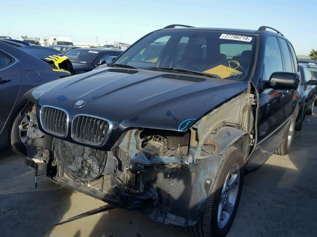 5UXFA535X3LV84937 - 2003 BMW X5 3.0I BLACK photo 2