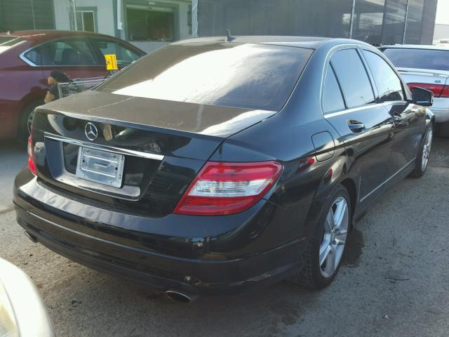 WDDGF5EB5AR086932 - 2010 MERCEDES-BENZ C 300 BLACK photo 4