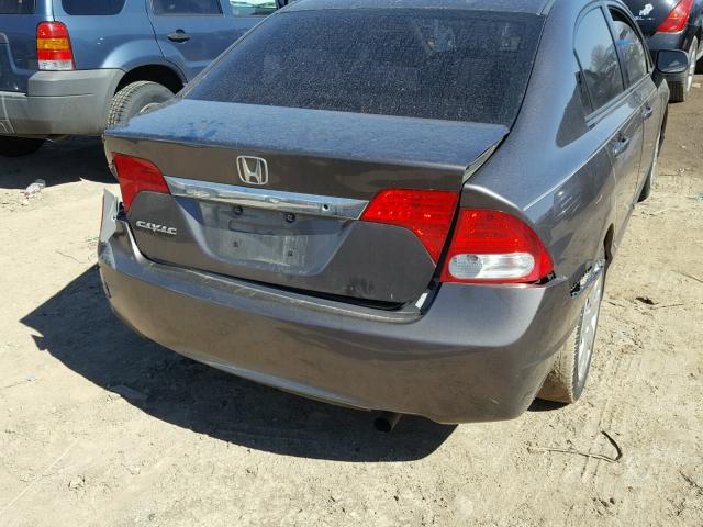 19XFA1F52AE038192 - 2010 HONDA CIVIC LX GRAY photo 9