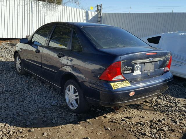 1FAFP34332W289747 - 2002 FORD FOCUS SE BLUE photo 3