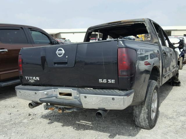 1N6BA07B66N561874 - 2006 NISSAN TITAN XE BLACK photo 4