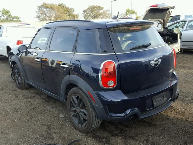 WMWZC3C54CWL83267 - 2012 MINI COOPER S C BLUE photo 3