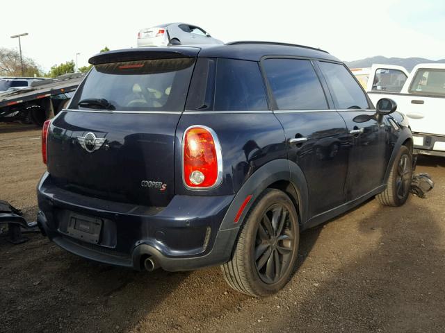 WMWZC3C54CWL83267 - 2012 MINI COOPER S C BLUE photo 4