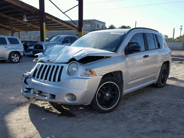 1J8FT47W58D779203 - 2008 JEEP COMPASS SP SILVER photo 2