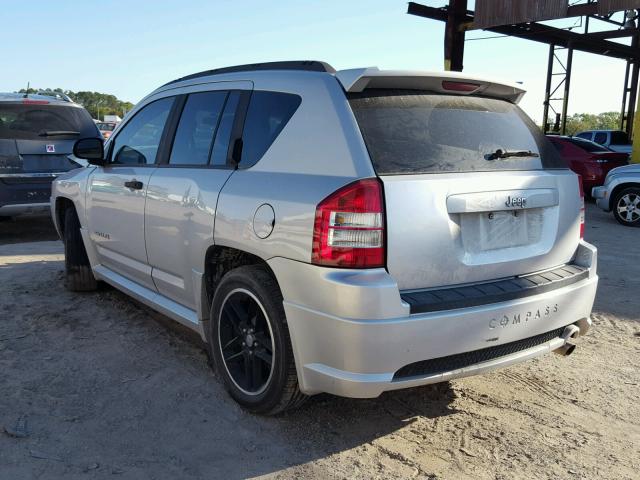 1J8FT47W58D779203 - 2008 JEEP COMPASS SP SILVER photo 3