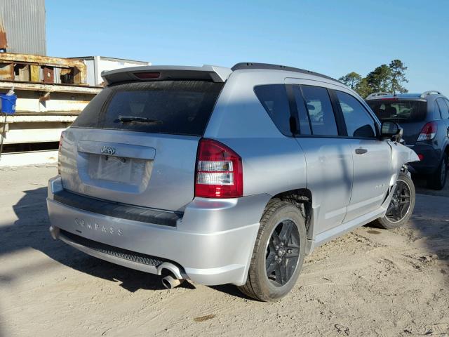 1J8FT47W58D779203 - 2008 JEEP COMPASS SP SILVER photo 4