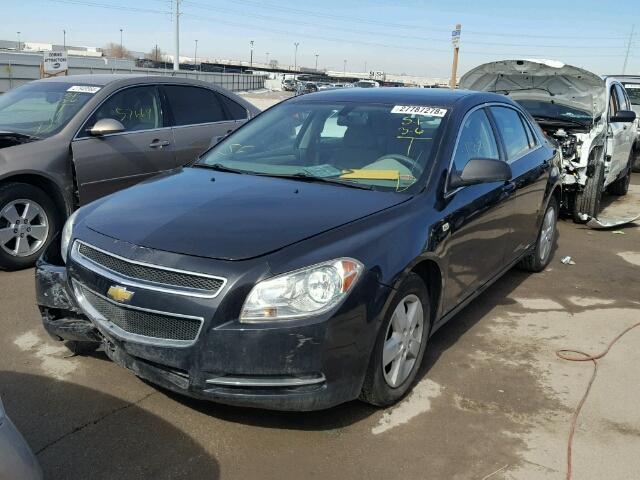 1G1ZG57B084199314 - 2008 CHEVROLET MALIBU LS შავი ფოტო 2