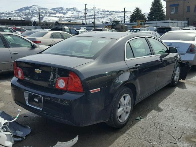 1G1ZG57B084199314 - 2008 CHEVROLET MALIBU LS შავი ფოტო 4