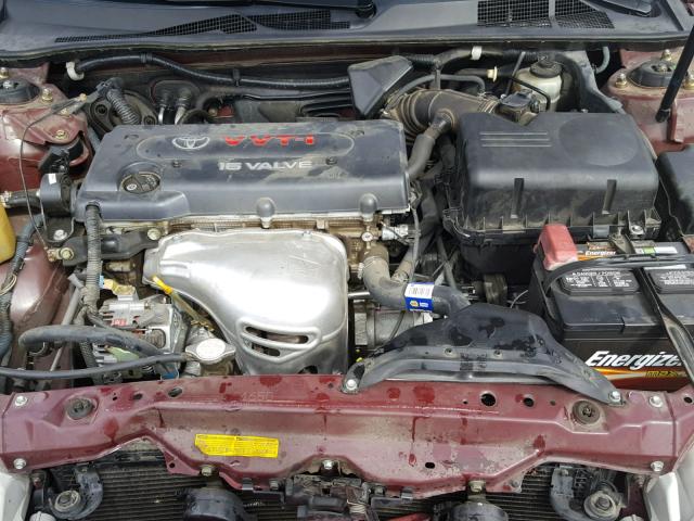 JTDBE32K420029630 - 2002 TOYOTA CAMRY LE RED photo 7