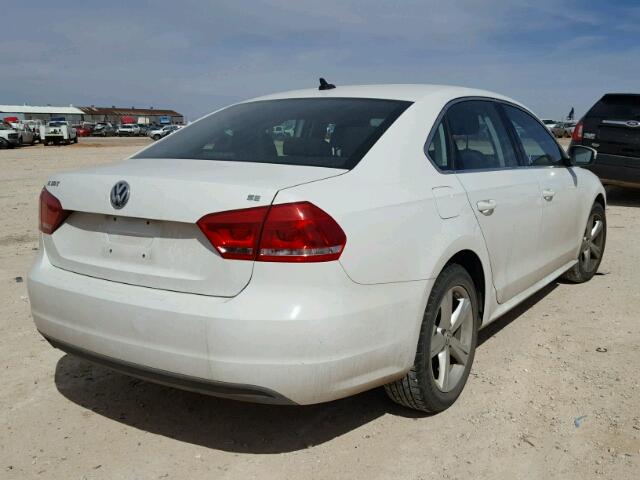 1VWBP7A36DC102409 - 2013 VOLKSWAGEN PASSAT SE WHITE photo 4