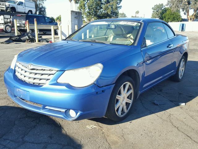 1C3LC65M58N147534 - 2008 CHRYSLER SEBRING LI BLUE photo 2