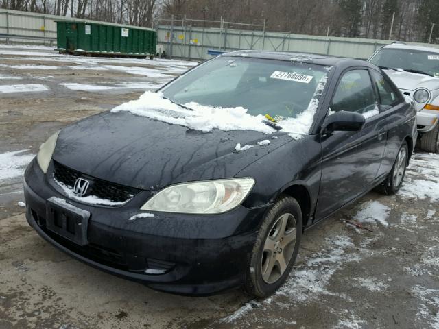 1HGEM22994L045154 - 2004 HONDA CIVIC EX BLACK photo 2