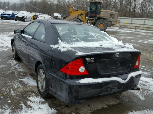 1HGEM22994L045154 - 2004 HONDA CIVIC EX შავი ფოტო 3