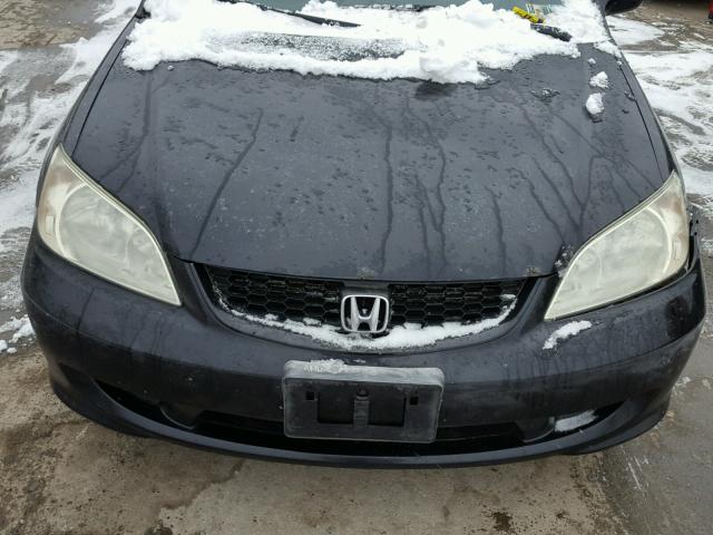 1HGEM22994L045154 - 2004 HONDA CIVIC EX BLACK photo 7