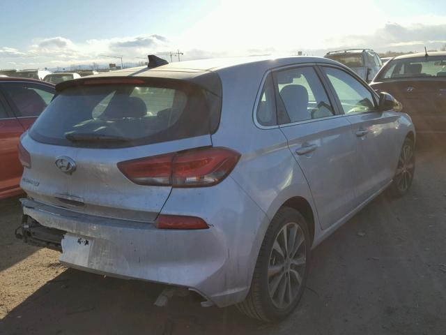 KMHH35LE7JU019603 - 2018 HYUNDAI ELANTRA GT SILVER photo 4